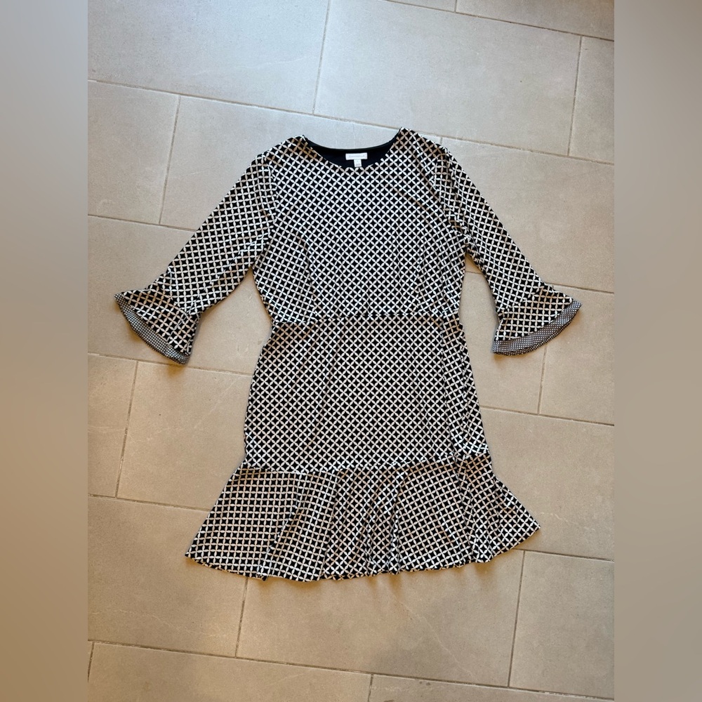 Charter Club black/White dress. Size Large. Soft and stretchy!